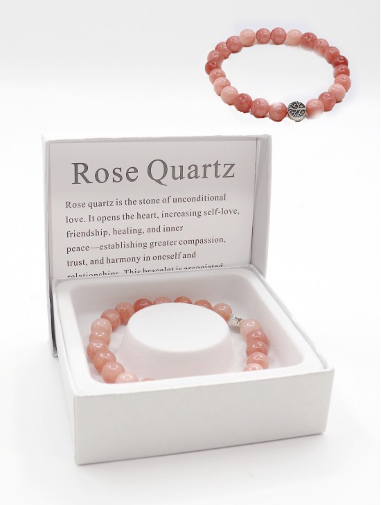 Red Quartz Bead Bracelets with Gift Box